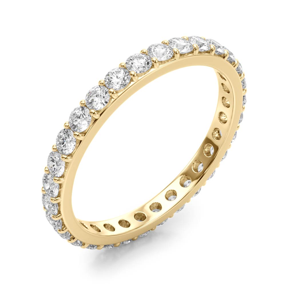  Ladies Shared Prong Eternity Wedding Band Eternity Band 3/8 Carat Total Weight  (Lab-Created) 0.38 C.T.W 10K yellow, white or rose gold - view 4