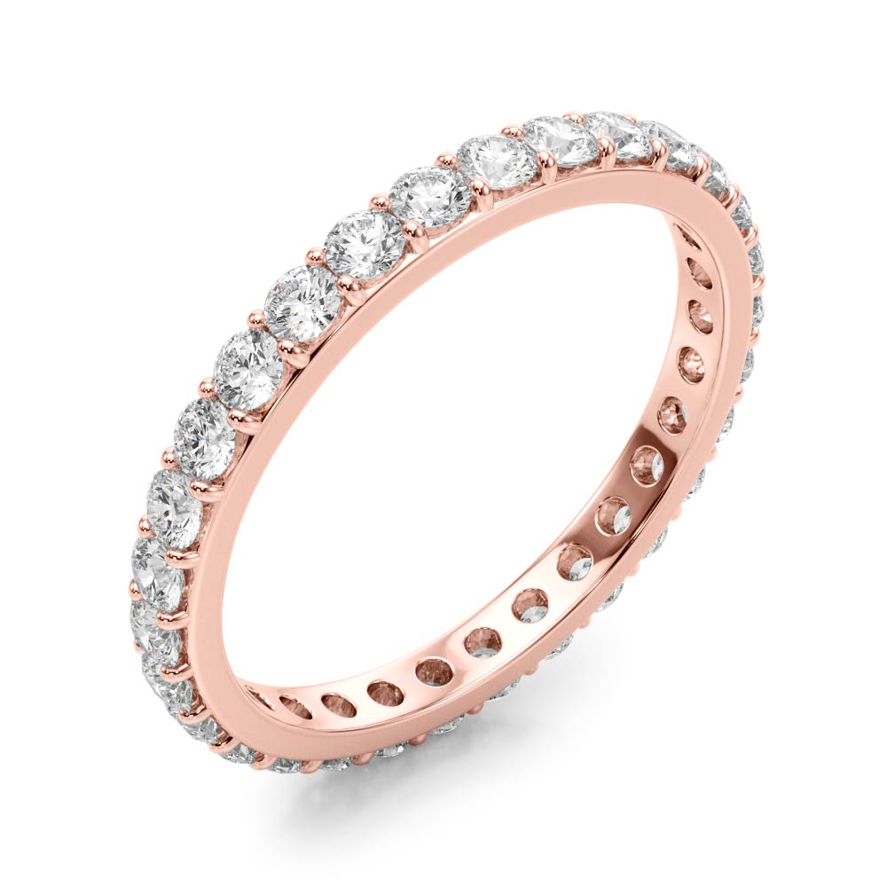  Ladies Shared Prong Eternity Wedding Band Eternity Band 3/8 Carat Total Weight  (Lab-Created) 0.38 C.T.W 10K yellow, white or rose gold - view 5