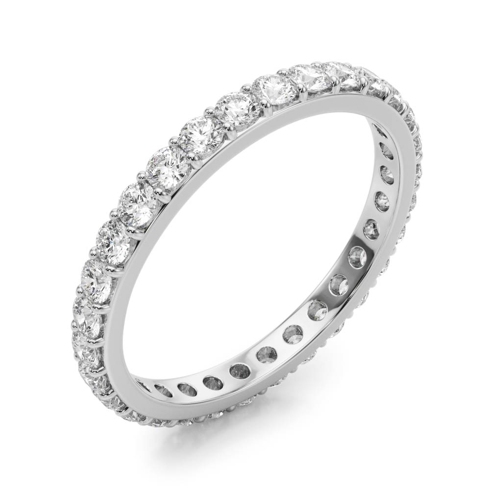Shared Prong Eternity Wedding Band WOVR-84389
