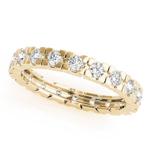  Ladies Wedding Eternity Band 0.85 Carat Total Weight  (Lab-Created) 0.85 C.T.W 10K yellow, white or rose gold - view 2