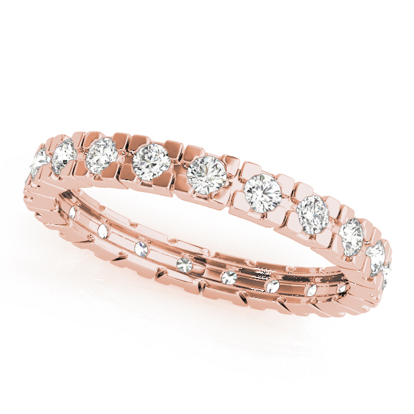  Ladies Wedding Eternity Band 0.54 Carat Total Weight  (Lab-Created) 0.54 C.T.W 10K yellow, white or rose gold - view 3