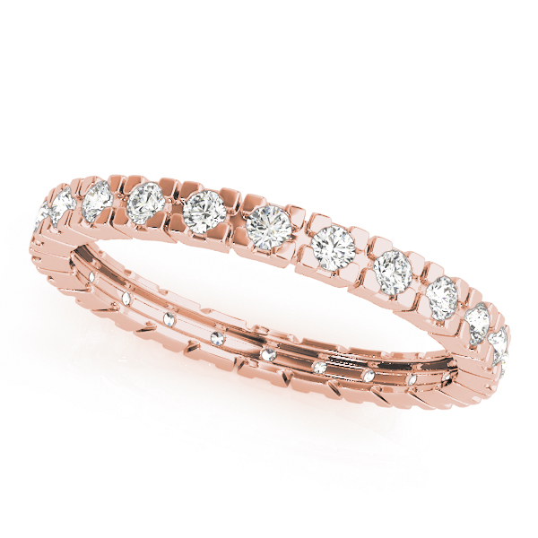  Ladies Wedding Eternity Band 3/8 Carat Total Weight  (Lab-Created) 0.40 C.T.W 10K yellow, white or rose gold - view 3