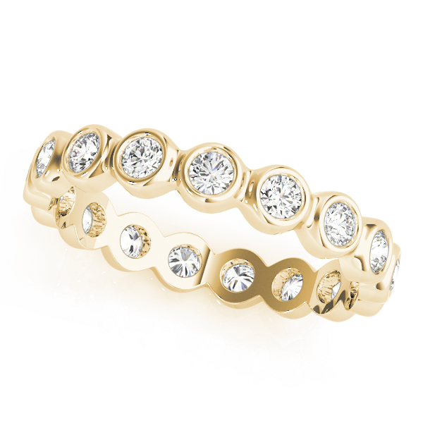  Ladies Bezel Set Eternity Wedding Band Eternity Band 5/8 Carat Total Weight  (Lab-Created) 0.60 C.T.W 10K yellow, white or rose gold - view 2