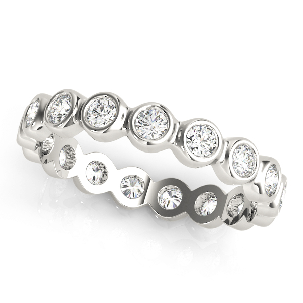 Bezel Set Eternity Wedding Band WOVR-84393