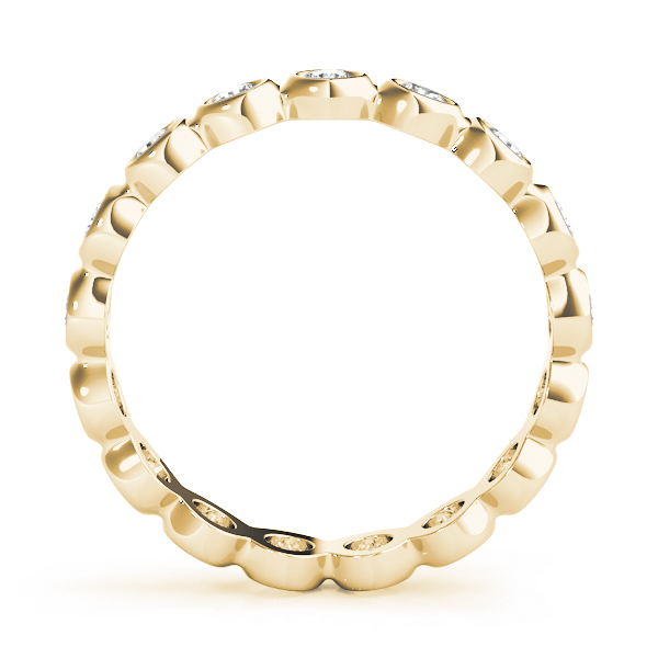  Ladies Bezel Set Eternity Wedding Band Eternity Band 5/8 Carat Total Weight  (Lab-Created) 0.60 C.T.W 10K yellow, white or rose gold - view 4