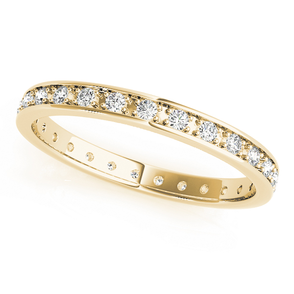  Ladies Wedding Eternity Band 1/4 Carat Total Weight  (Lab-Created) 0.24 C.T.W 10K yellow, white or rose gold - view 2
