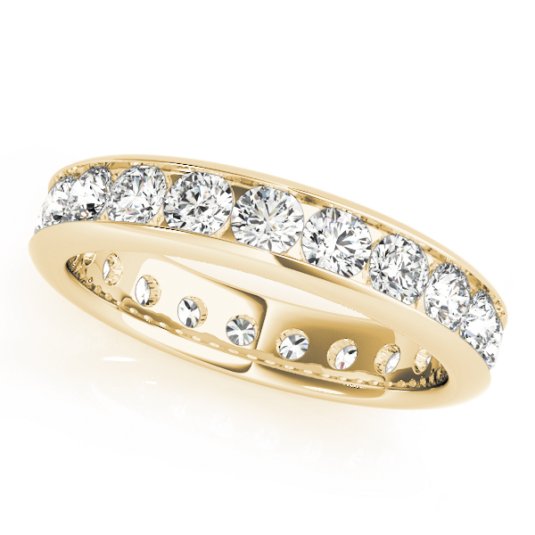  Ladies Channel Set Eternity Wedding Band Eternity Band .90 Carat Total Weight  (Lab-Created) 0.90 C.T.W 10K yellow, white or rose gold - view 2