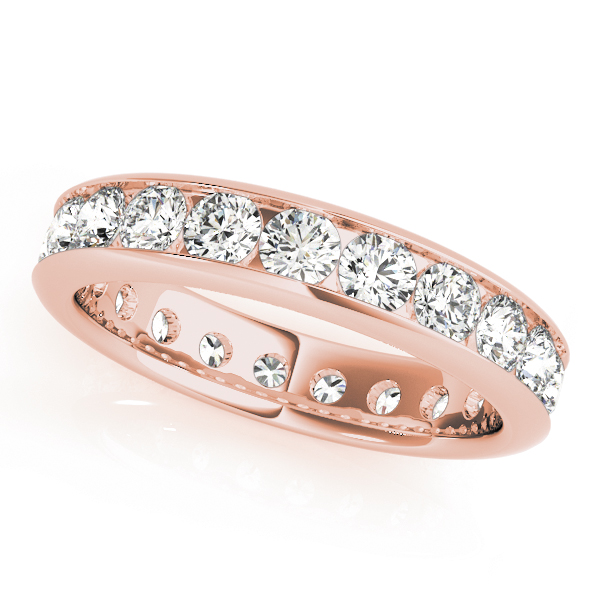 Ladies Channel Set Eternity Wedding Band Eternity Band .90 Carat Total Weight  (Lab-Created) 0.90 C.T.W 10K yellow, white or rose gold - view 3
