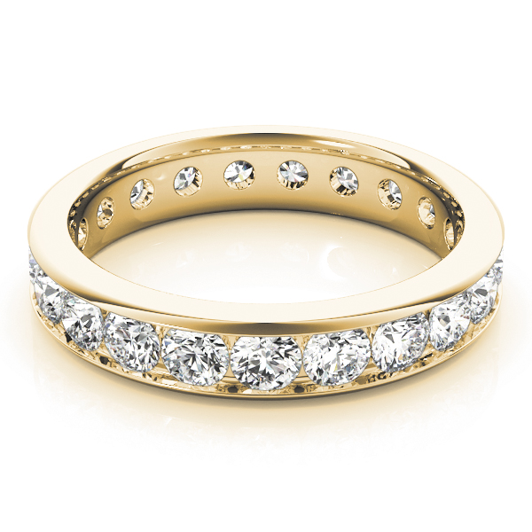  Ladies Channel Set Eternity Wedding Band Eternity Band .90 Carat Total Weight  (Lab-Created) 0.90 C.T.W 10K yellow, white or rose gold - view 4