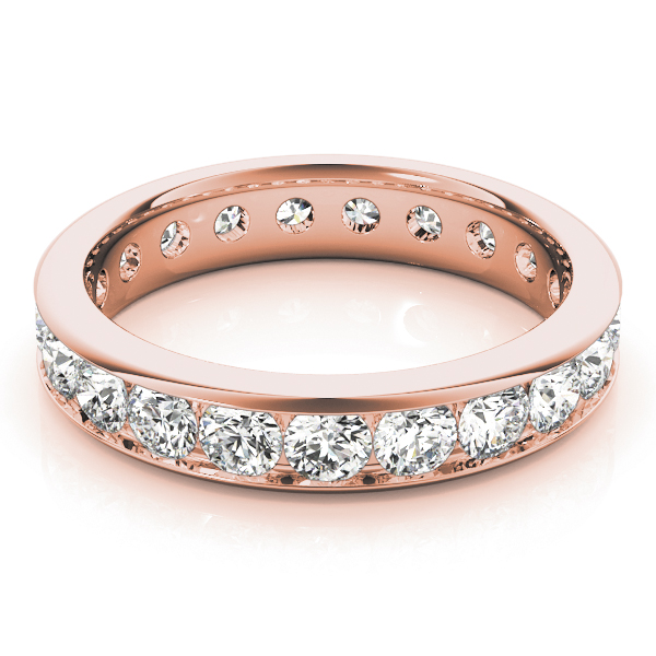  Ladies Channel Set Eternity Wedding Band Eternity Band .90 Carat Total Weight  (Lab-Created) 0.90 C.T.W 10K yellow, white or rose gold - view 5