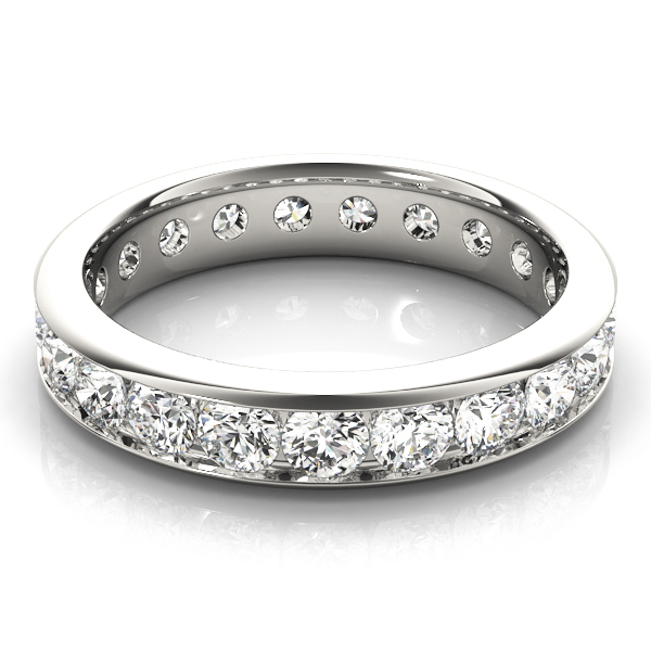  Ladies Channel Set Eternity Wedding Band Eternity Band .90 Carat Total Weight  (Lab-Created) 0.90 C.T.W 10K yellow, white or rose gold - view 6