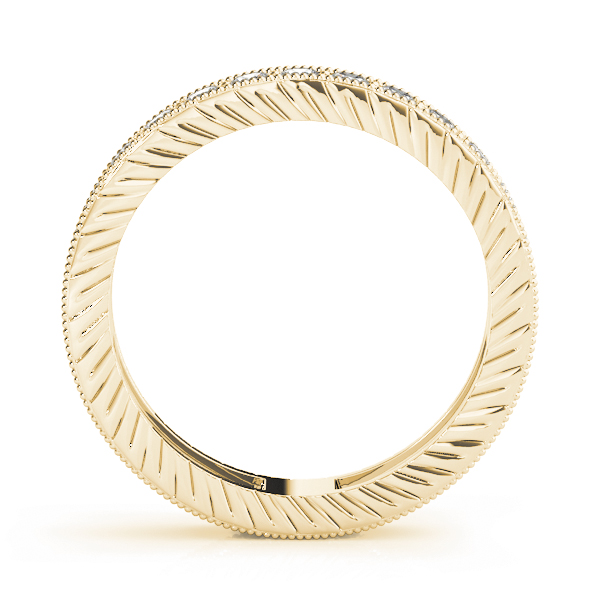  Ladies Eternity Milgrain Prong In Channel Wedding Band Eternity Band 3/8 Carat Total Weight  (Lab-Created) 0.37 C.T.W 10K yellow, white or rose gold - view 7