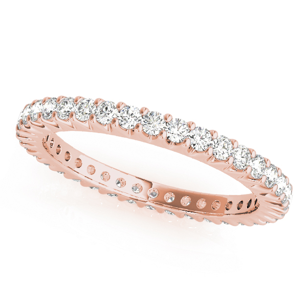  Ladies Eternity Prong Wedding Band Eternity Band 0.79 Carat Total Weight  (Lab-Created) 0.79 C.T.W 10K yellow, white or rose gold - view 3