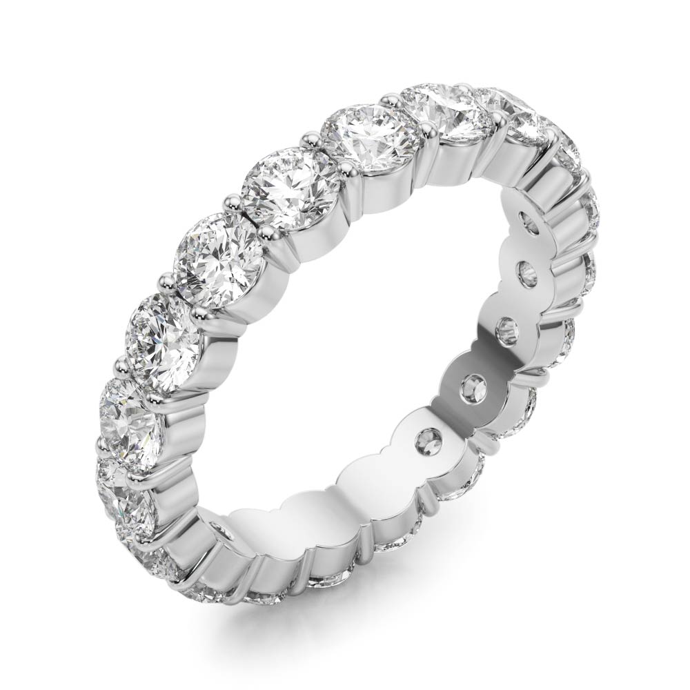 Shared Prong Eternity Wedding Bands WOVR-84908