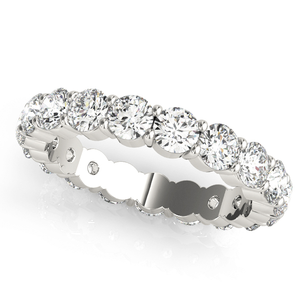  Ladies Shared Prong Eternity Wedding Bands Eternity Band 1/2 Carat Total Weight  (Lab-Created) 0.48 C.T.W 14K yellow, white or rose gold - view 6