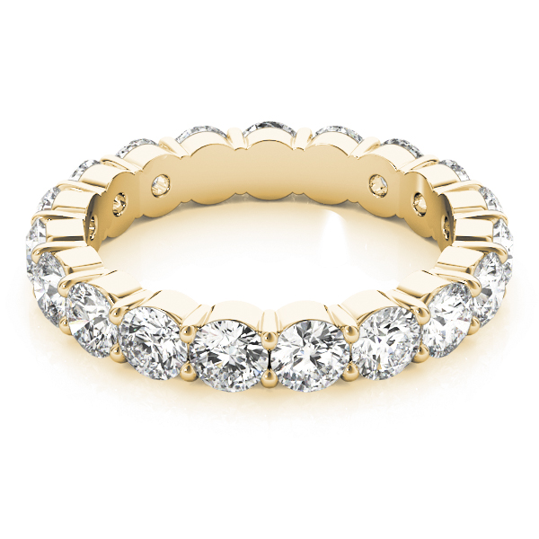  Ladies Shared Prong Eternity Wedding Bands Eternity Band 1/2 Carat Total Weight  (Lab-Created) 0.48 C.T.W 14K yellow, white or rose gold - view 7