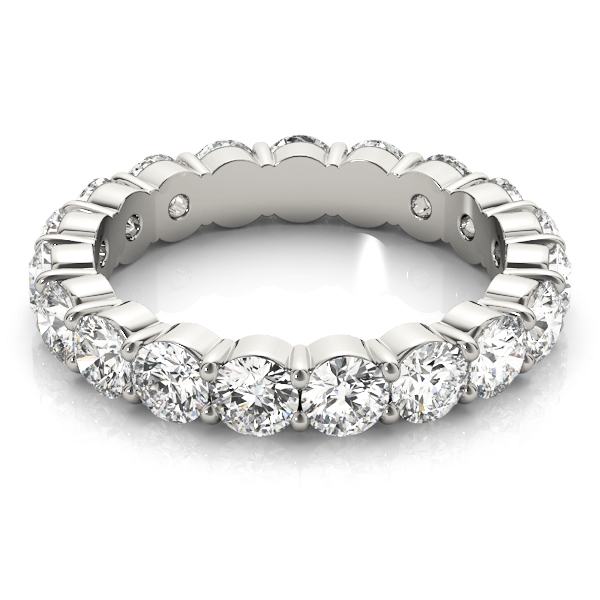  Ladies Shared Prong Eternity Wedding Bands Eternity Band 1/2 Carat Total Weight  (Lab-Created) 0.48 C.T.W 14K yellow, white or rose gold - view 9