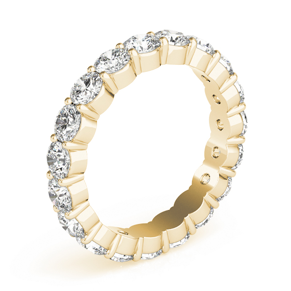  Ladies Shared Prong Eternity Wedding Bands Eternity Band 1/2 Carat Total Weight  (Lab-Created) 0.48 C.T.W 14K yellow, white or rose gold - view 13