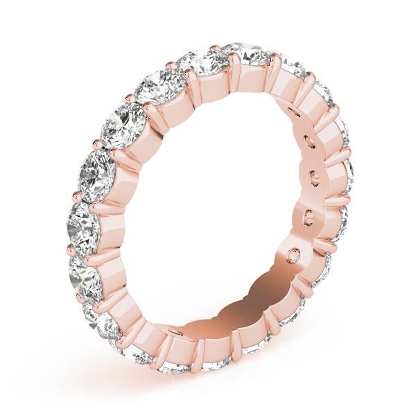  Ladies Shared Prong Eternity Wedding Bands Eternity Band 1/2 Carat Total Weight  (Lab-Created) 0.48 C.T.W 14K yellow, white or rose gold - view 14