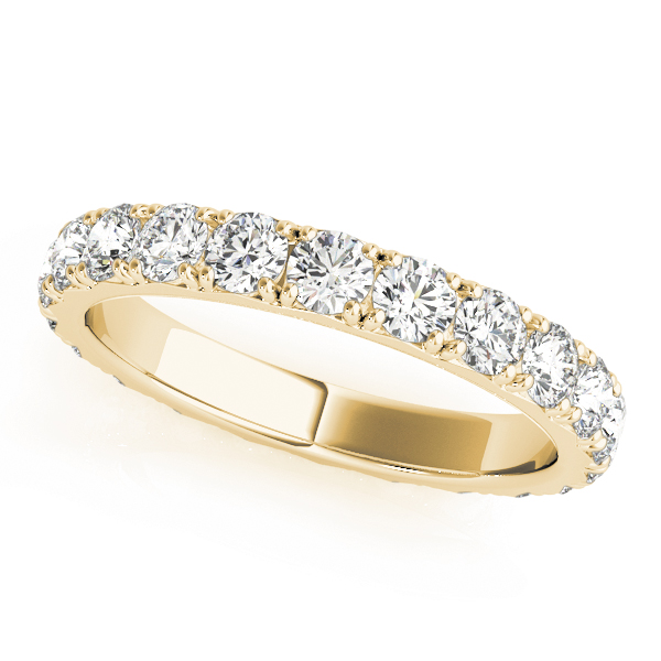  Ladies French-Cut Eternity Wedding Band Eternity Band 1/2 Carat Total Weight  (Lab-Created) 0.52 C.T.W 14K yellow, white or rose gold - view 2