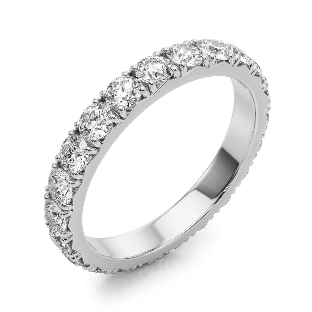 French-Cut Eternity Wedding Band WOVR-84943