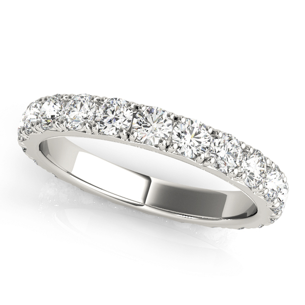  Ladies French-Cut Eternity Wedding Band Eternity Band 1/2 Carat Total Weight  (Lab-Created) 0.52 C.T.W 14K yellow, white or rose gold - view 6