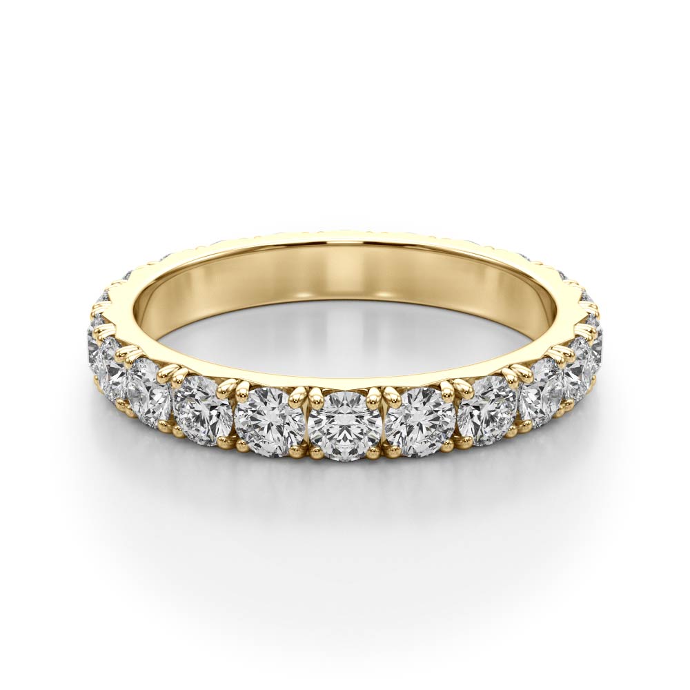  Ladies French-Cut Eternity Wedding Band Eternity Band 1/2 Carat Total Weight  (Lab-Created) 0.52 C.T.W 14K yellow, white or rose gold - view 7
