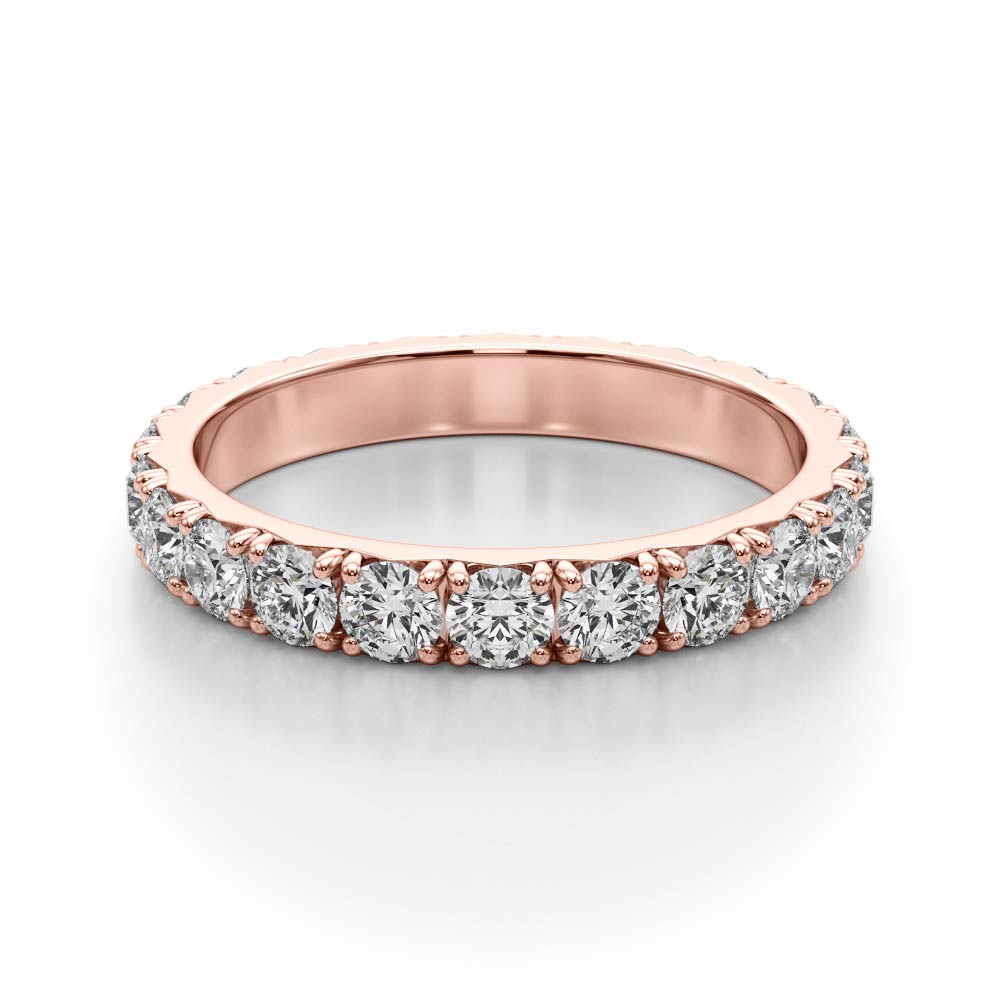  Ladies French-Cut Eternity Wedding Band Eternity Band 1/2 Carat Total Weight  (Lab-Created) 0.52 C.T.W 14K yellow, white or rose gold - view 8