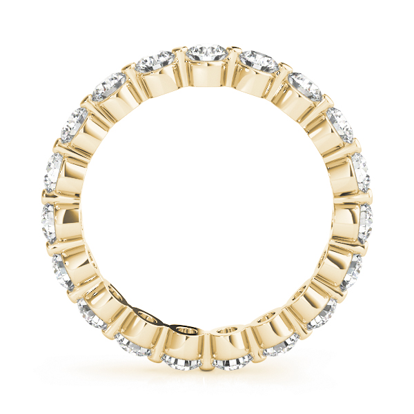  Ladies Single Shared-Prong Eternity Band 0.66 Carat Total Weight  (Lab-Created) 0.66 C.T.W 14K yellow, white or rose gold - view 7