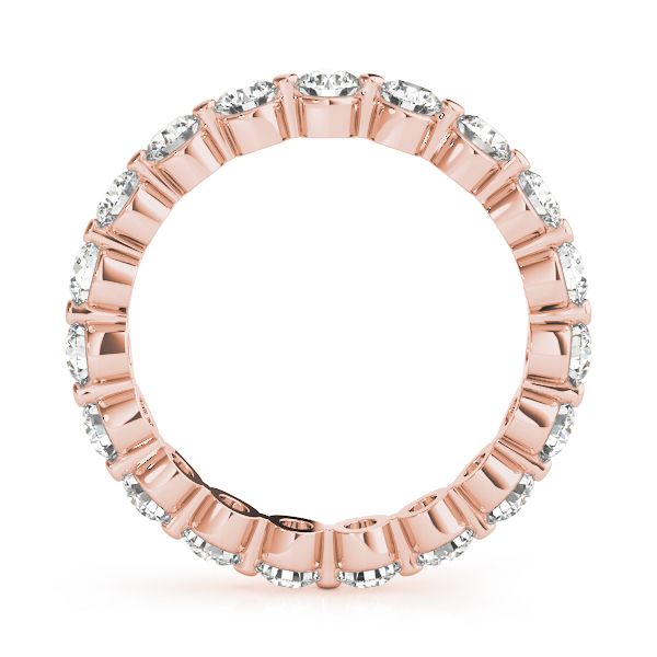  Ladies Single Shared-Prong Eternity Band 0.66 Carat Total Weight  (Lab-Created) 0.66 C.T.W 14K yellow, white or rose gold - view 8