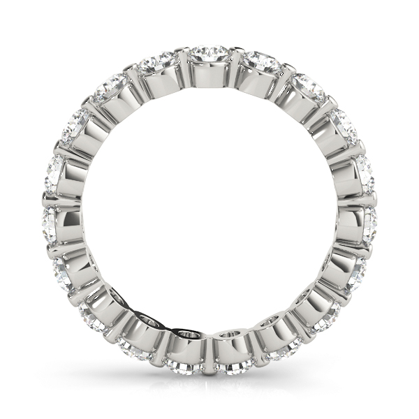  Ladies Single Shared-Prong Eternity Band 0.66 Carat Total Weight  (Lab-Created) 0.66 C.T.W 14K yellow, white or rose gold - view 9