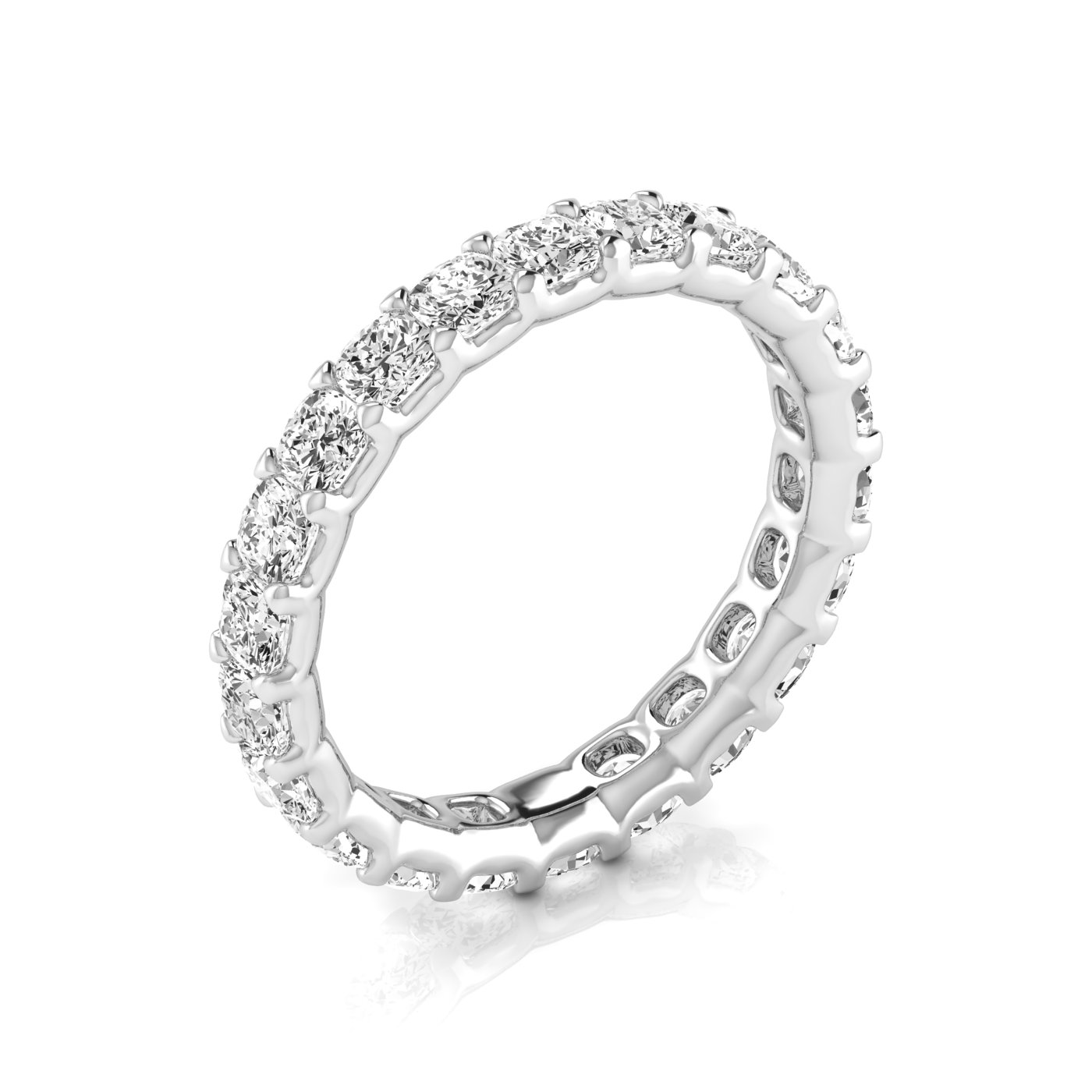  Ladies Cushion Full Eternity Diamond Eternity Band 1.8 Carat Total Weight  (Lab-Created) 1.80 C.T.W 14K yellow, white or rose gold - view 3