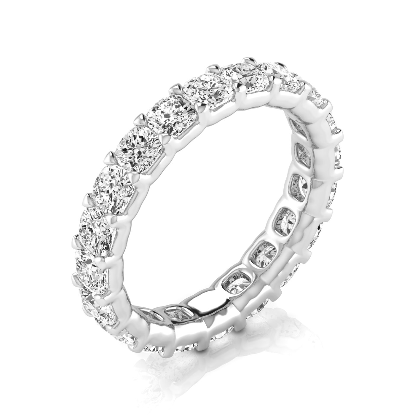  Ladies Cushion Full Eternity Diamond Eternity Band 1.8 Carat Total Weight  (Lab-Created) 1.80 C.T.W 14K yellow, white or rose gold - view 6
