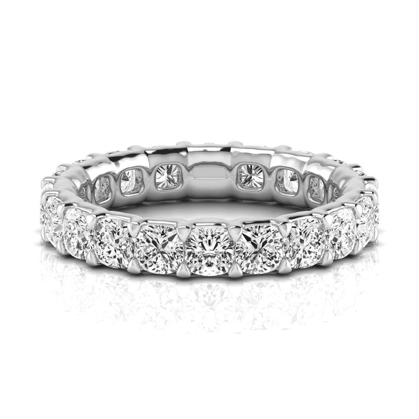 Ladies Cushion Full Eternity Diamond Eternity Band 1.8 Carat Total Weight  (Lab-Created) 1.80 C.T.W 14K yellow, white or rose gold - view 7