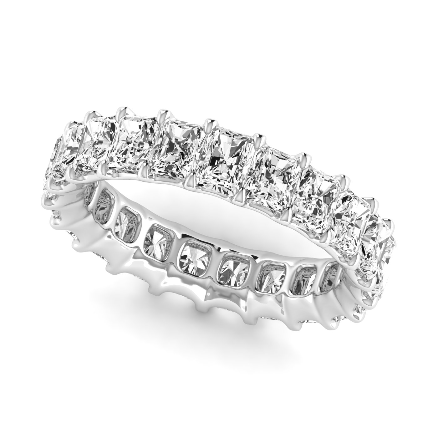  Ladies Cushion Full Eternity Diamond Eternity Band 1.8 Carat Total Weight  (Lab-Created) 1.80 C.T.W 14K yellow, white or rose gold - view 8