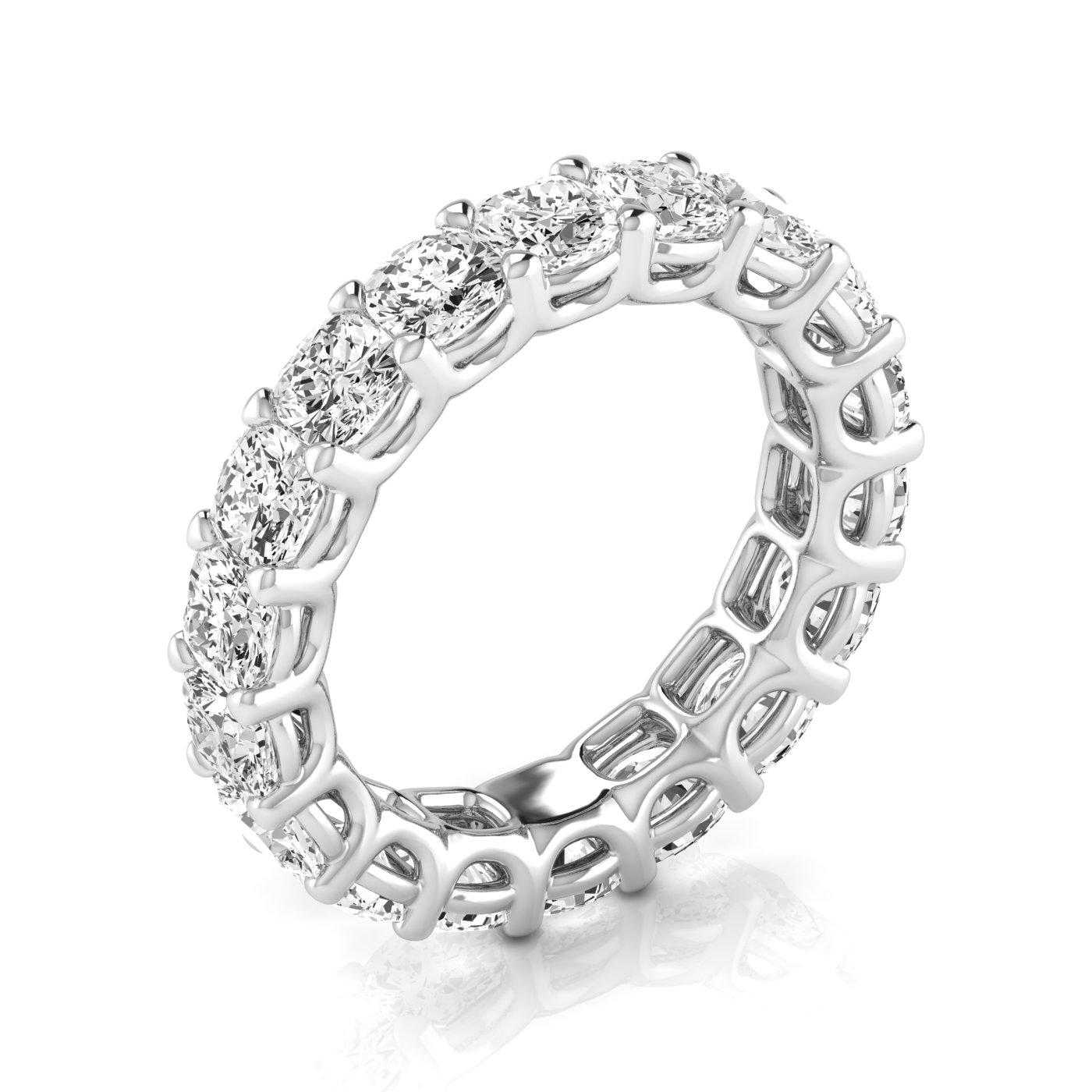  Ladies Cushion Full Eternity Diamond Eternity Band 1.8 Carat Total Weight  (Lab-Created) 1.80 C.T.W 14K yellow, white or rose gold - view 9
