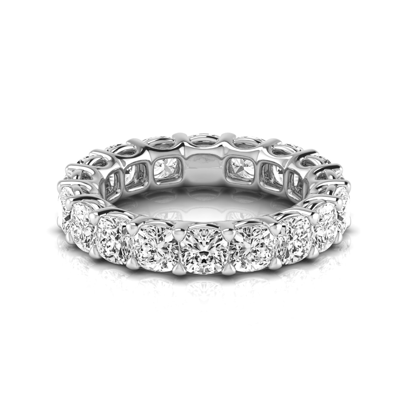 Ladies Cushion Full Eternity Diamond Eternity Band 1.8 Carat Total Weight  (Lab-Created) 1.80 C.T.W 14K yellow, white or rose gold - view 10
