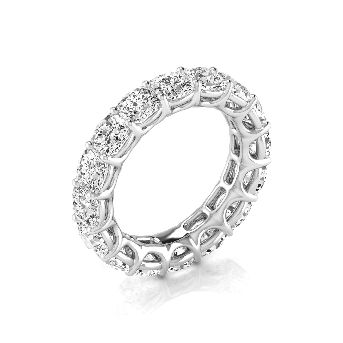  Ladies Cushion Full Eternity Diamond Eternity Band 1.8 Carat Total Weight  (Lab-Created) 1.80 C.T.W 14K yellow, white or rose gold - view 12