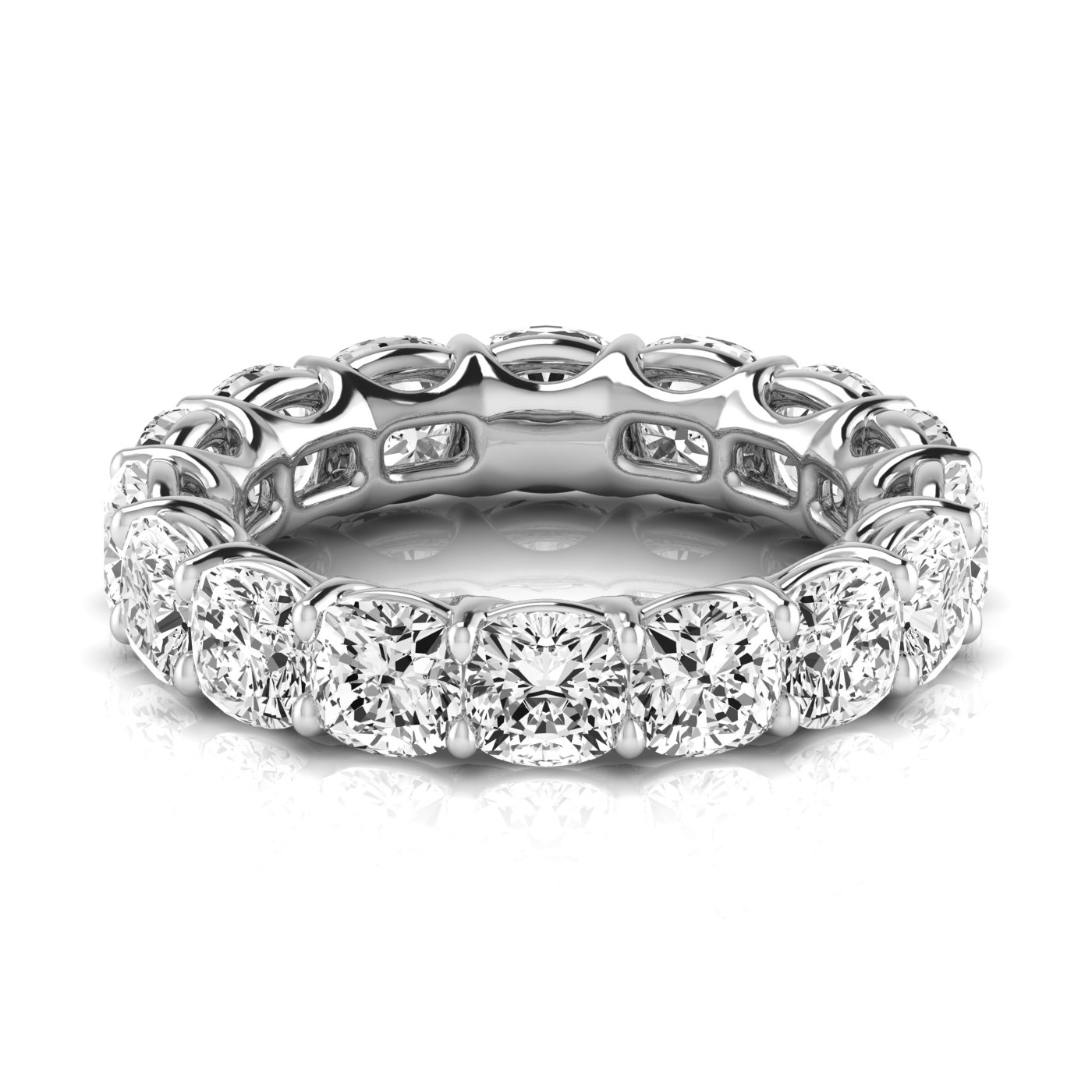  Ladies Cushion Full Eternity Diamond Eternity Band 1.8 Carat Total Weight  (Lab-Created) 1.80 C.T.W 14K yellow, white or rose gold - view 13