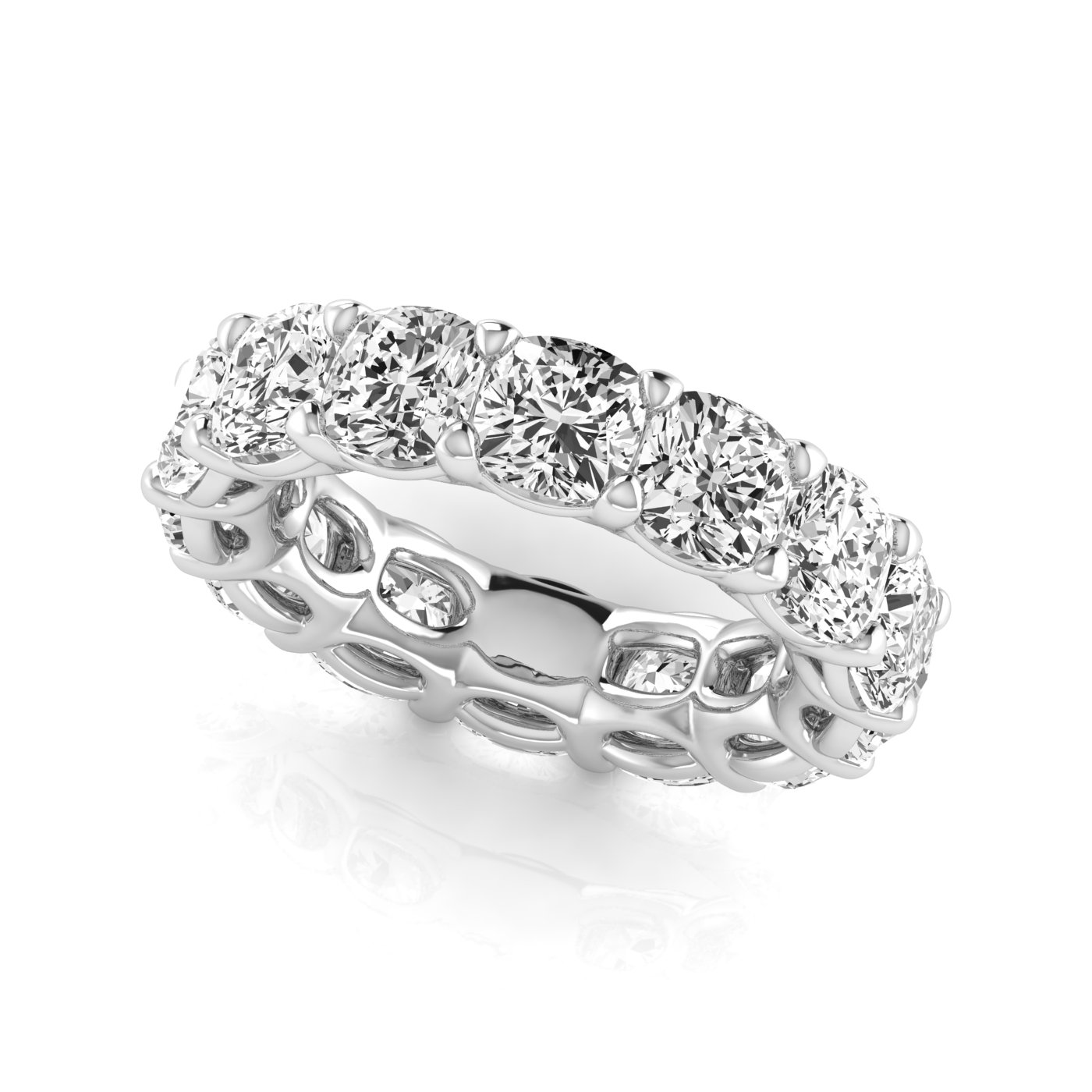  Ladies Cushion Full Eternity Diamond Eternity Band 1.8 Carat Total Weight  (Lab-Created) 1.80 C.T.W 14K yellow, white or rose gold - view 14