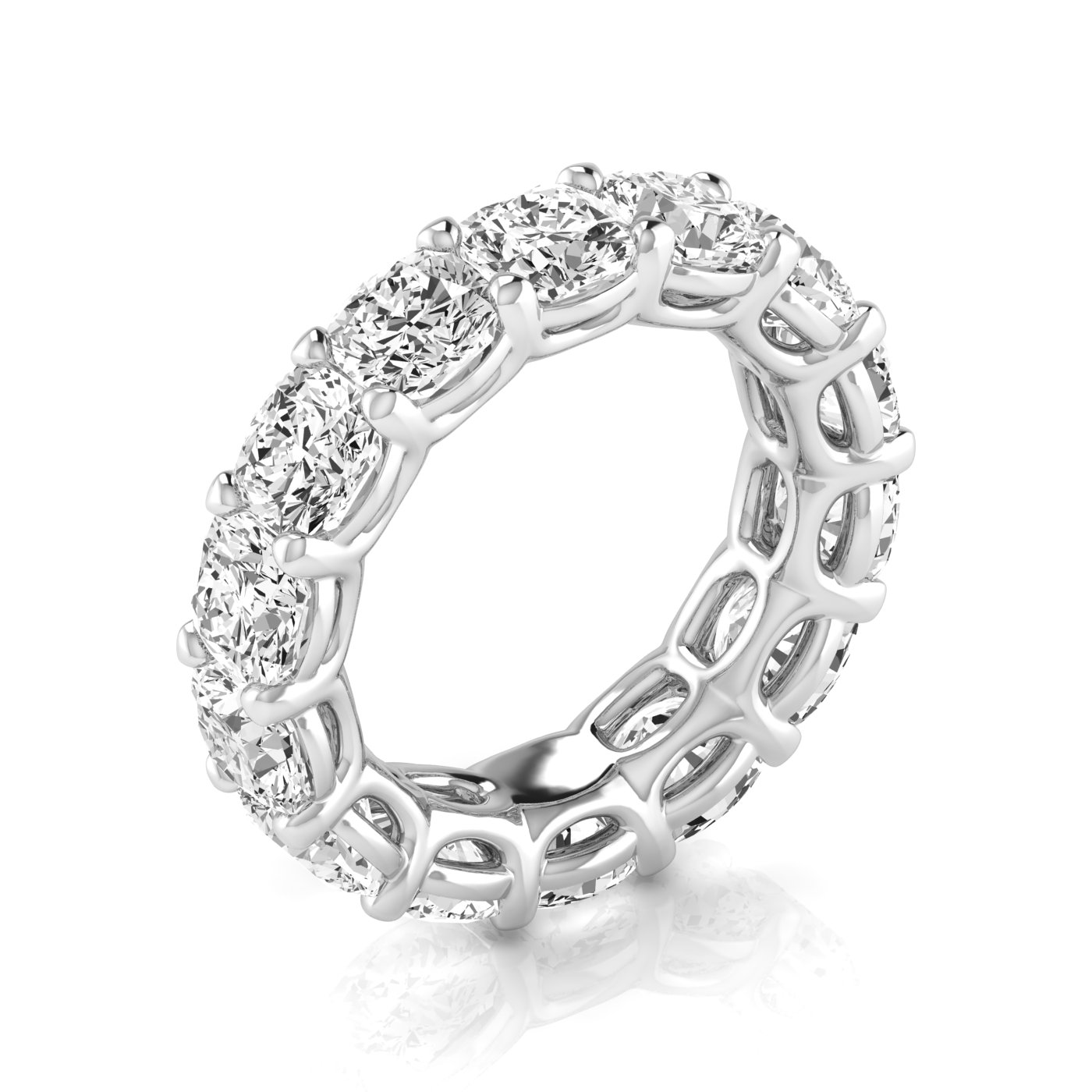  Ladies Cushion Full Eternity Diamond Eternity Band 1.8 Carat Total Weight  (Lab-Created) 1.80 C.T.W 14K yellow, white or rose gold - view 15