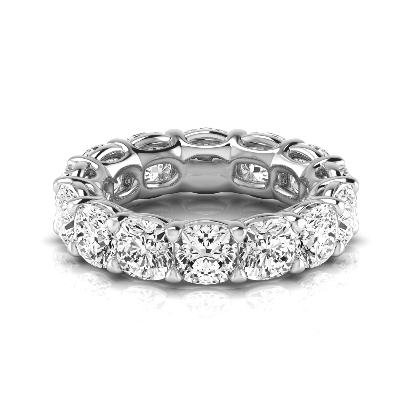  Ladies Cushion Full Eternity Diamond Eternity Band 1.8 Carat Total Weight  (Lab-Created) 1.80 C.T.W 14K yellow, white or rose gold - view 16