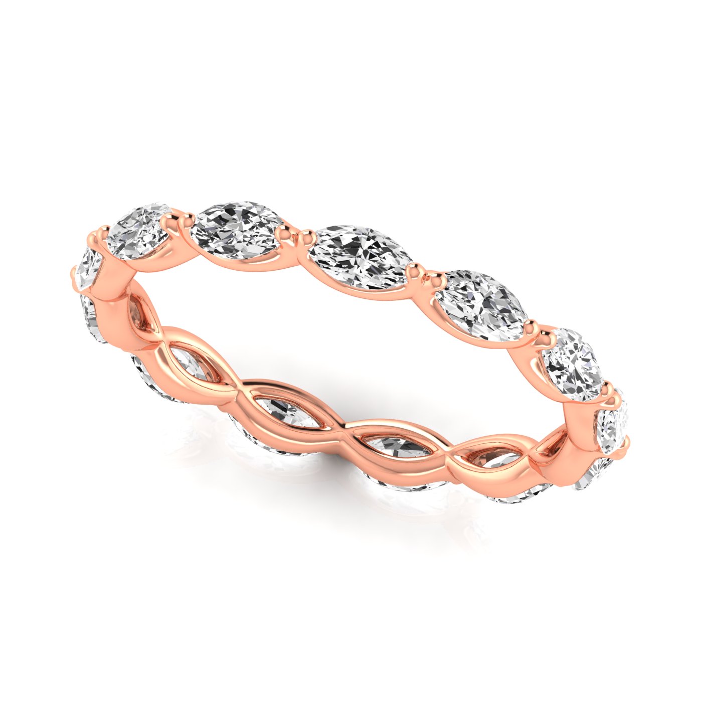  Ladies Marquise Full Eternity Diamond Eternity Band 1.4 Carat Total Weight  (Lab-Created) 1.40 C.T.W 14K yellow, white or rose gold - view 3