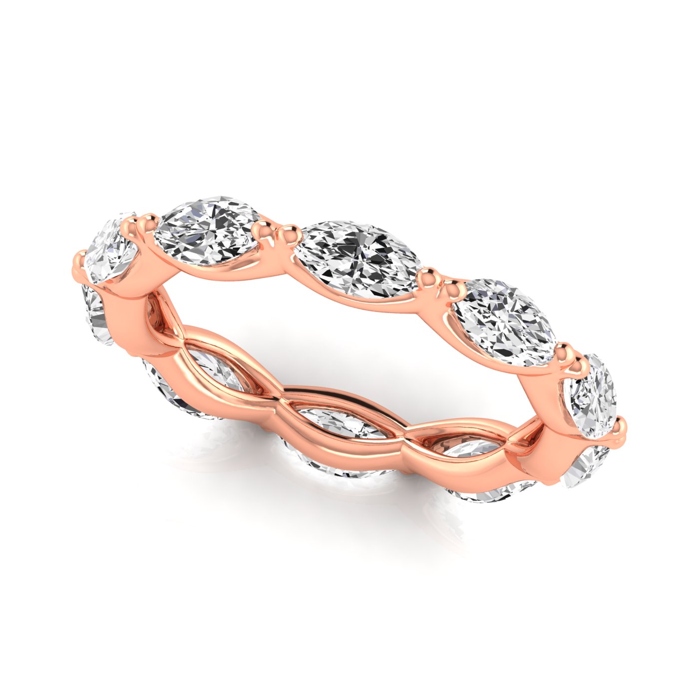  Ladies Marquise Full Eternity Diamond Eternity Band 1.4 Carat Total Weight  (Lab-Created) 1.40 C.T.W 14K yellow, white or rose gold - view 11