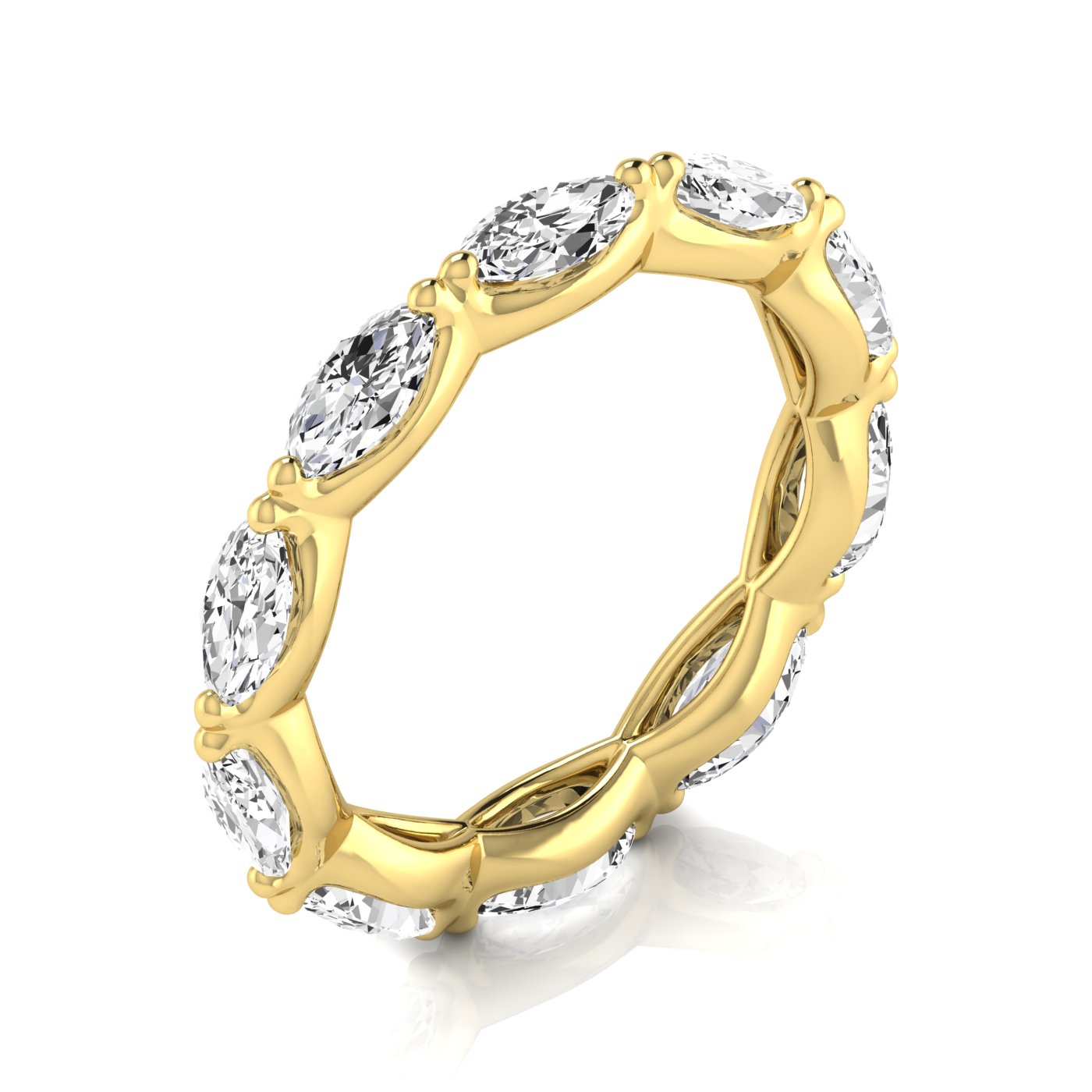 Ladies Marquise Full Eternity Diamond Eternity Band 1.4 Carat Total Weight  (Lab-Created) 1.40 C.T.W 14K yellow, white or rose gold - view 13