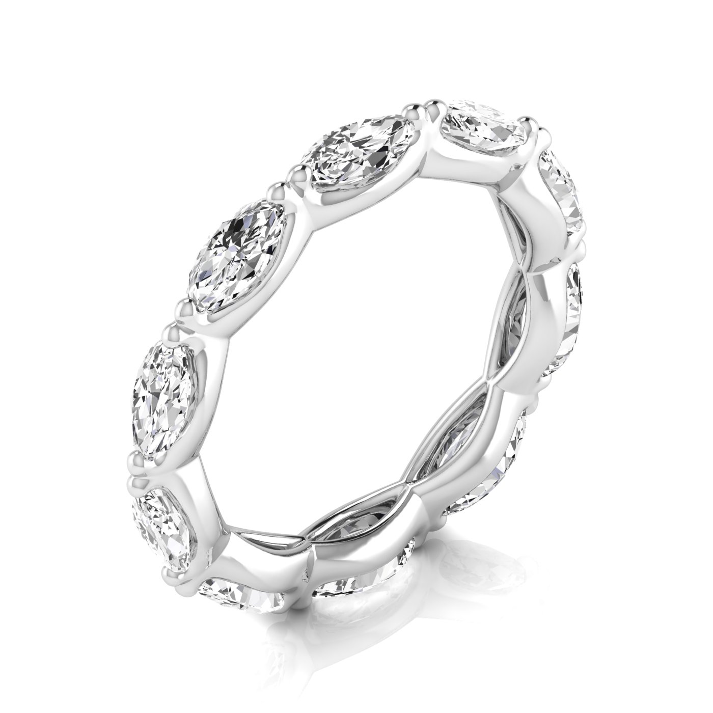  Ladies Marquise Full Eternity Diamond Eternity Band 1.4 Carat Total Weight  (Lab-Created) 1.40 C.T.W 14K yellow, white or rose gold - view 15