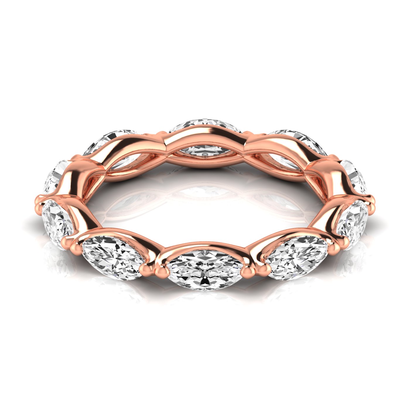  Ladies Marquise Full Eternity Diamond Eternity Band 1.4 Carat Total Weight  (Lab-Created) 1.40 C.T.W 14K yellow, white or rose gold - view 17