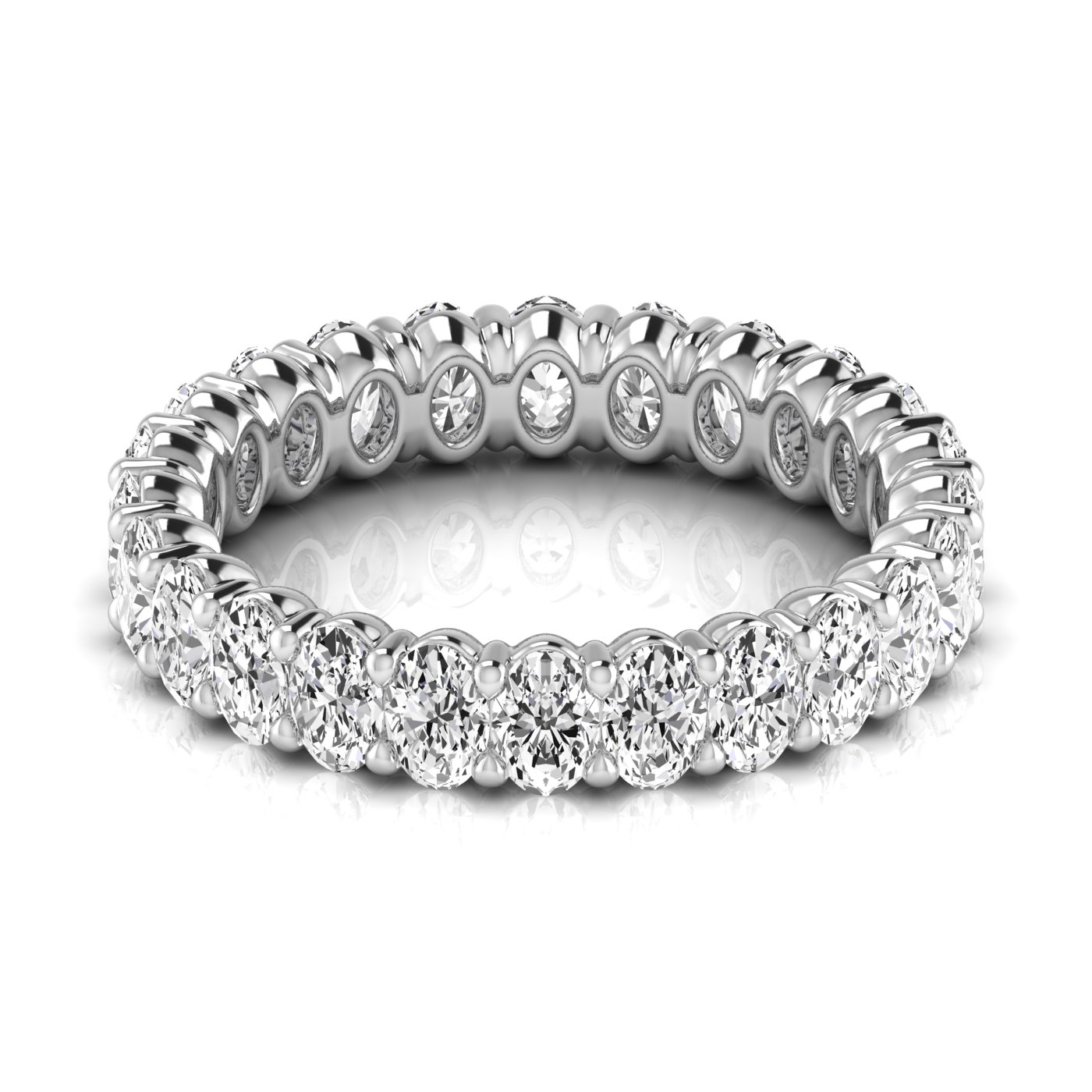  Ladies Oval Full Eternity Diamond Eternity Band 2.3 Carat Total Weight  (Lab-Created) 2.30 C.T.W 14K yellow, white or rose gold - view 3