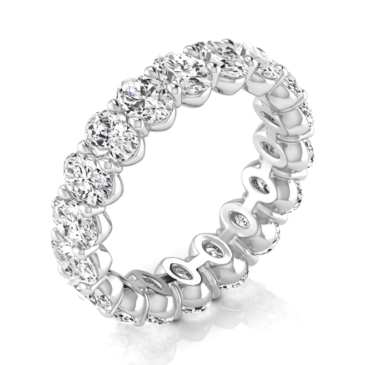  Ladies Oval Full Eternity Diamond Eternity Band 2.3 Carat Total Weight  (Lab-Created) 2.30 C.T.W 14K yellow, white or rose gold - view 5