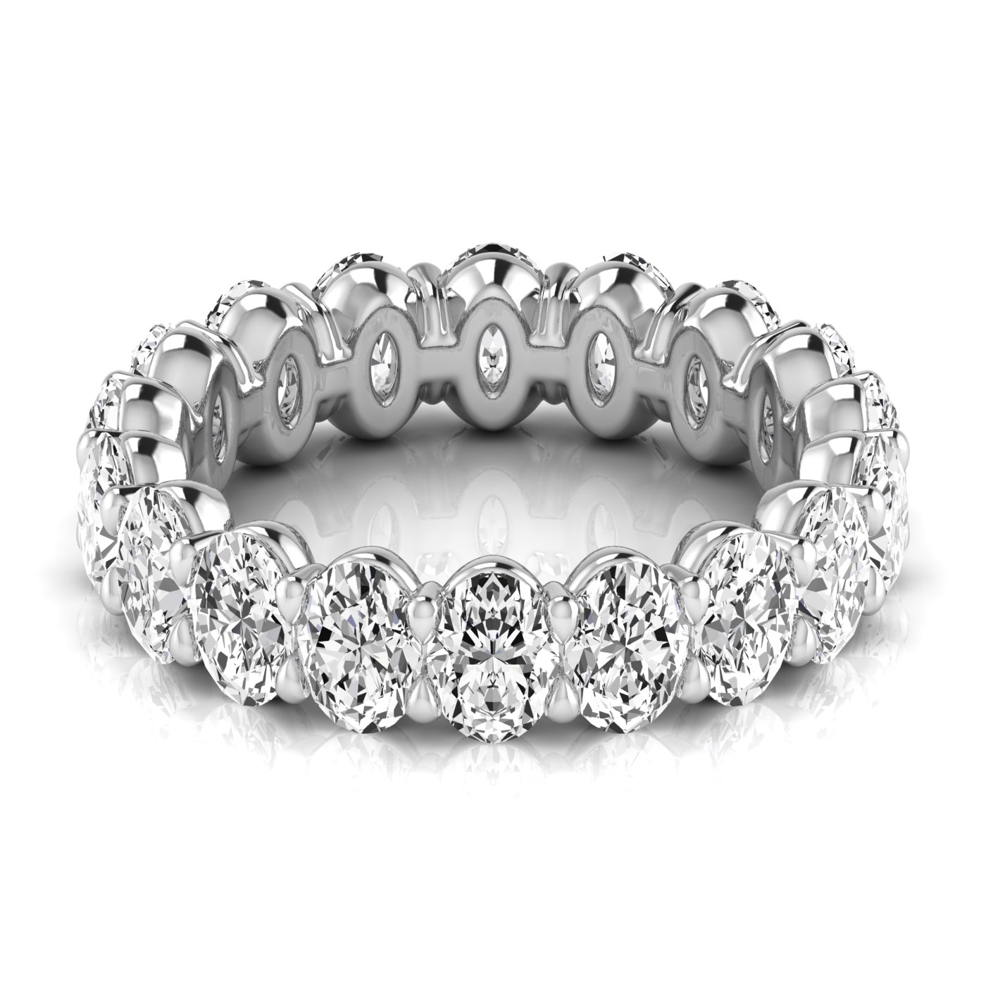  Ladies Oval Full Eternity Diamond Eternity Band 2.3 Carat Total Weight  (Lab-Created) 2.30 C.T.W 14K yellow, white or rose gold - view 6